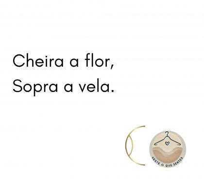 Tote bag Cheira a flor, Sopra a vela.