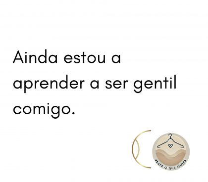 Tote bag Ainda estou a aprender a ser gentil comigo.