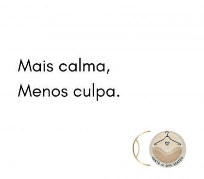 Tote bag Mais calma, Menos culpa.