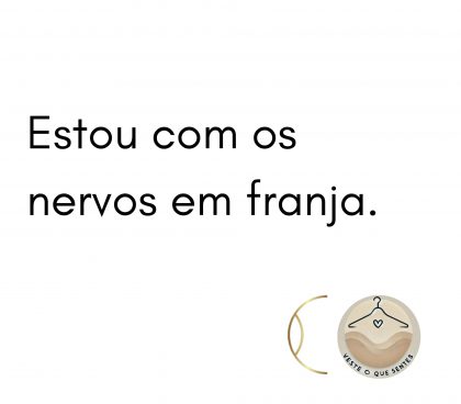 Tote bag Estou com os nervos em franja.